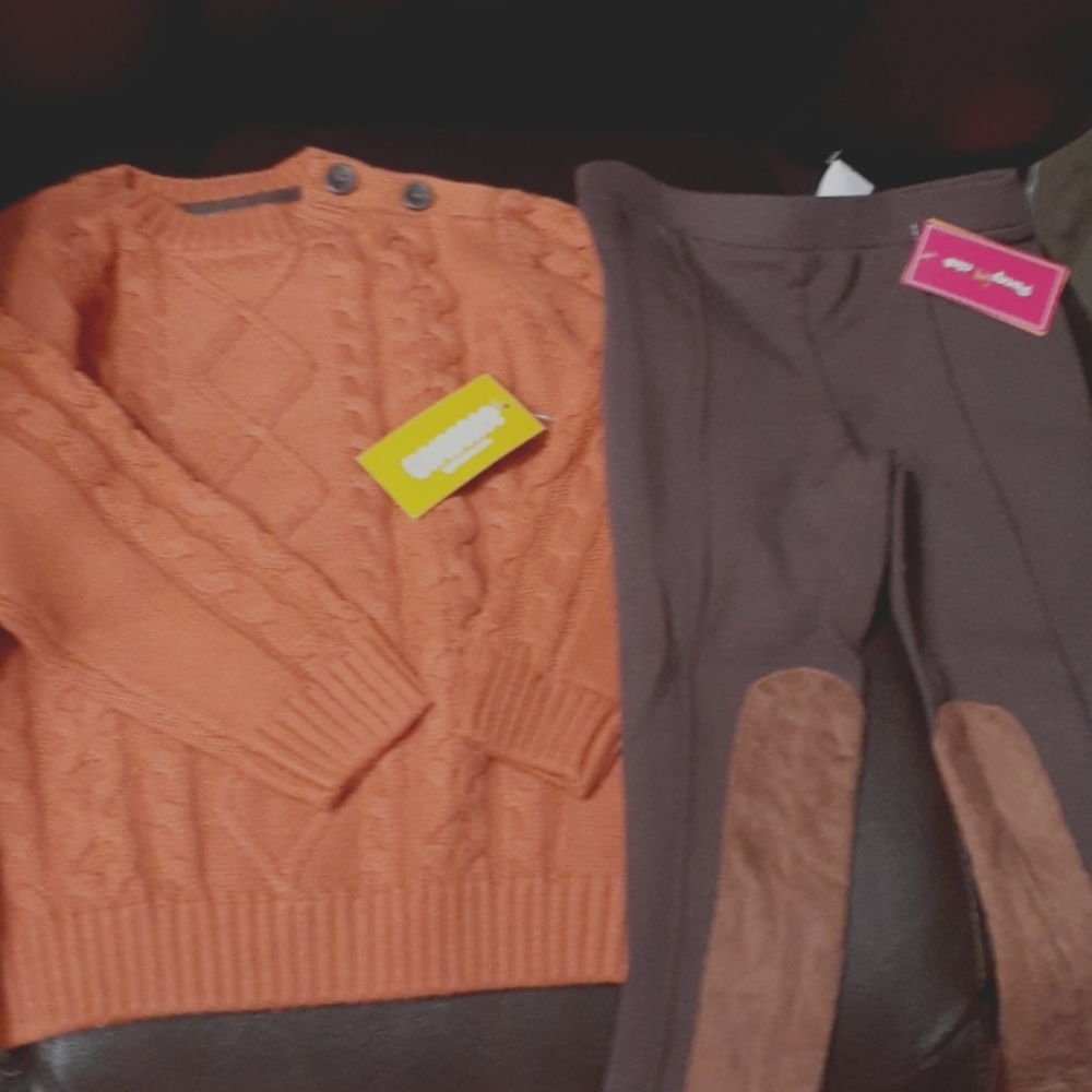 GYMBOREE SWEATER N RIDING PANTS NWT 2T REG 67